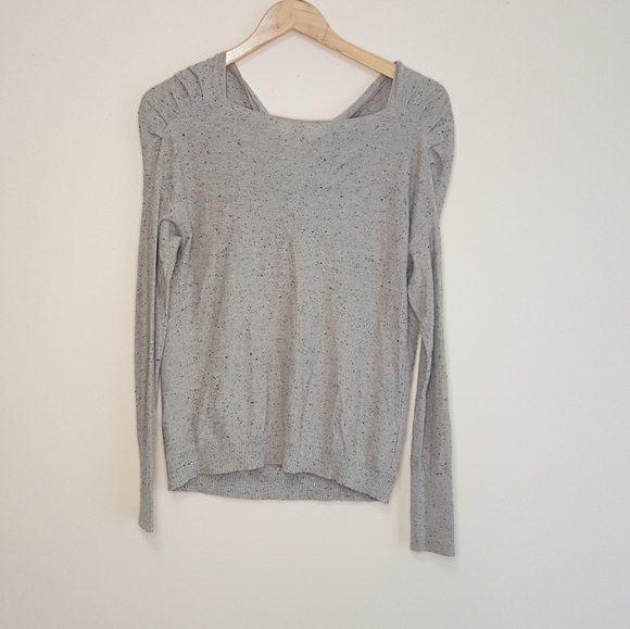 MOTH Anthro Gray Speckle Slouch Top - Picture 4 of 7